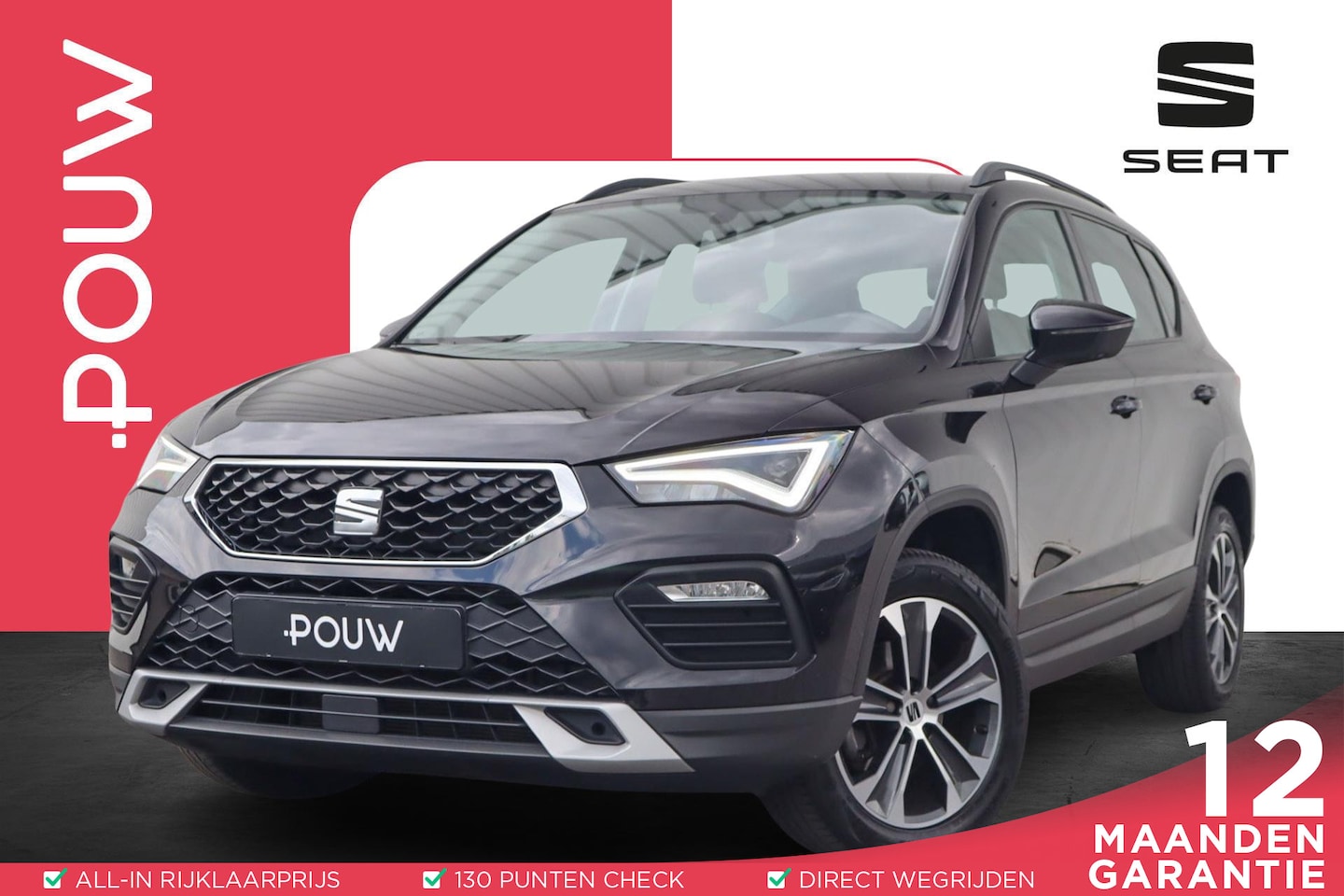 SEAT Ateca - 1.5 TSI 150pk DSG Style Business Intense | Trekhaak | Achteruitrijcamera | Navigatie - AutoWereld.nl