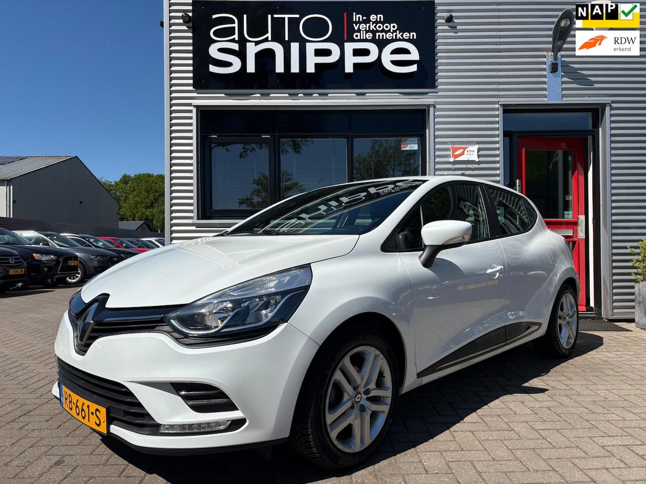 Renault Clio - 0.9 TCe Zen -5DRS.-FACELIFT-AIRCO-CRUISECONTROL-NAVI-DAB+-PARELMOER WIT-ETC. - AutoWereld.nl