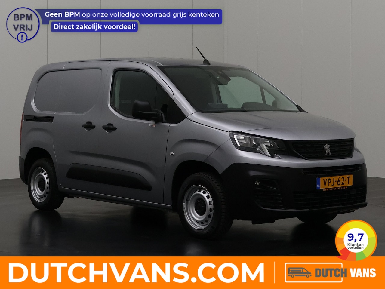 Peugeot Partner - 1.5BlueHDI 100PK Premium | 3-Zits | Navigatie | Airco | Cruise | Trekhaak - AutoWereld.nl