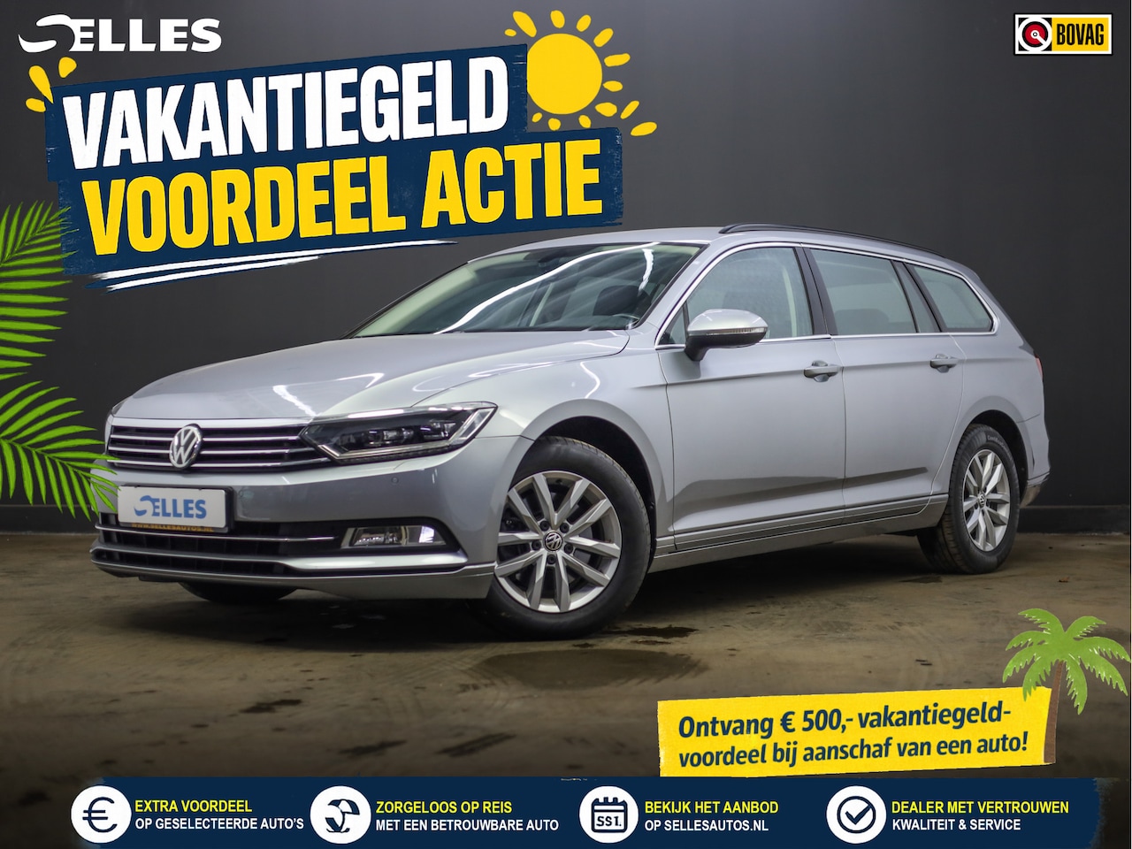 Volkswagen Passat Variant - 1.6 TDI Comfortline | elektrische trekhaak | Navigatie | Achteruitrijcamera | Adaptive cru - AutoWereld.nl