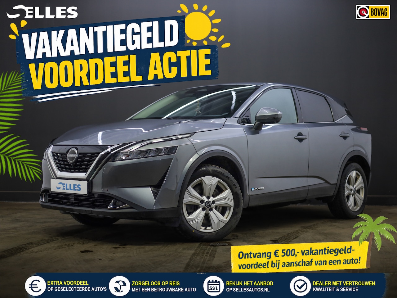 Nissan Qashqai - 1.5 e-Power N-Connecta | 360 camera | Stuurwiel verwarmd | Stoelverwarming | Hybride | El - AutoWereld.nl