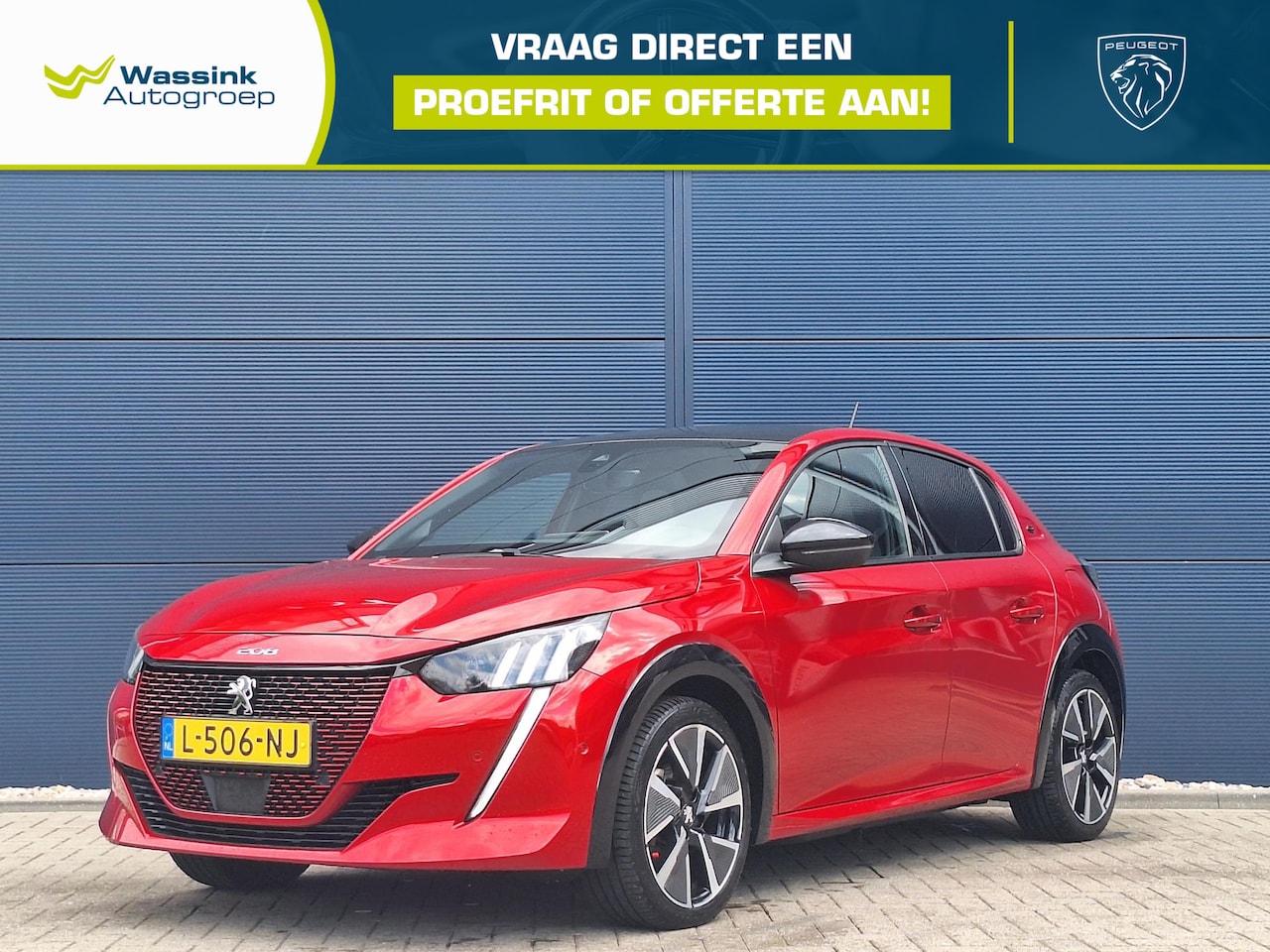Peugeot e-208 - EV GT Pack 50 kWh | Panoramadak | Adaptive Cruise Control | Camera | Apple CarPlay/ Androi - AutoWereld.nl