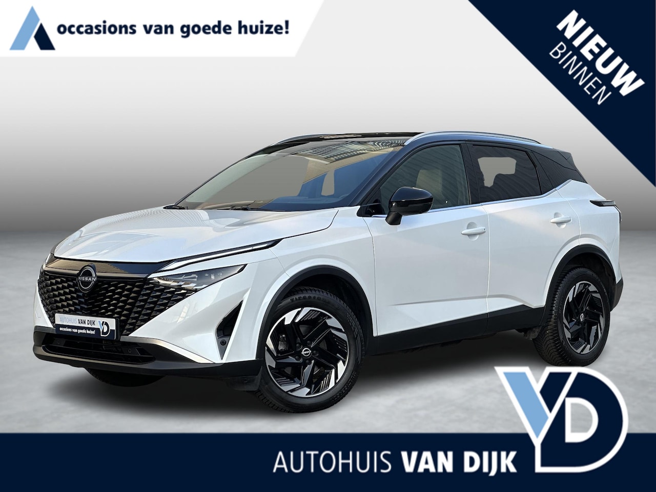 Nissan Qashqai - 1.3 MHEV Xtronic N-Connecta | Pano-Dak/Cold Pack/Head-Up/360° camera/Adapt.Cruise - AutoWereld.nl