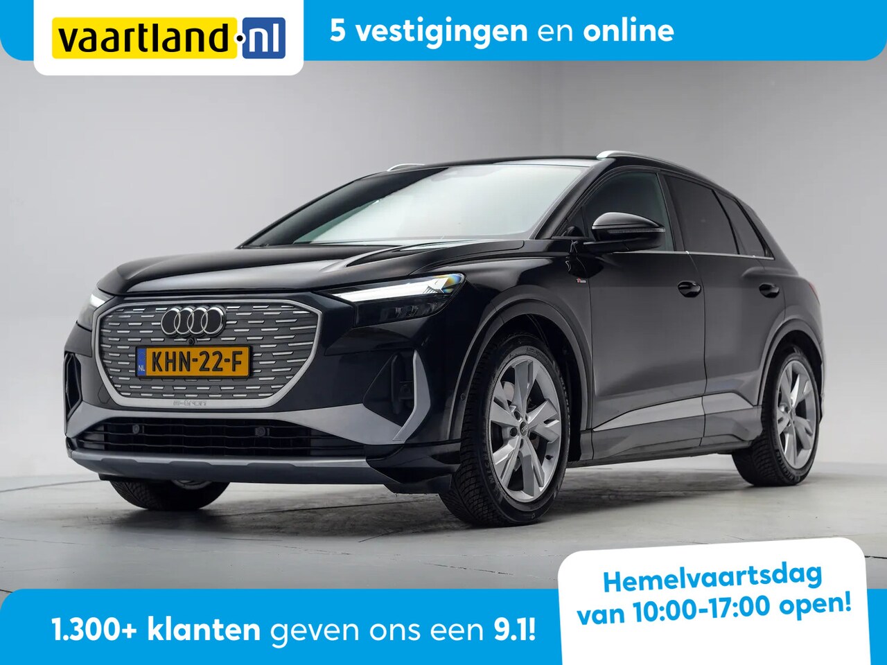 Audi Q4 e-tron - 40 S edition 77 kWh 3-fase [ LED Head-up Virtual Sportstoelen ] - AutoWereld.nl