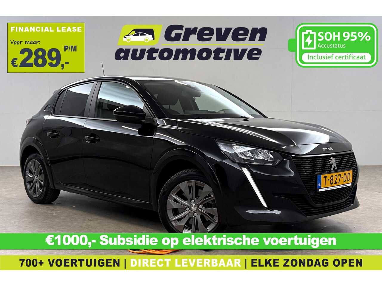 Peugeot e-208 - EV Active Pack 50 kWh | Snelladen | SOH 95% | Clima | Carplay | Cruise | LED | Navi | Park - AutoWereld.nl