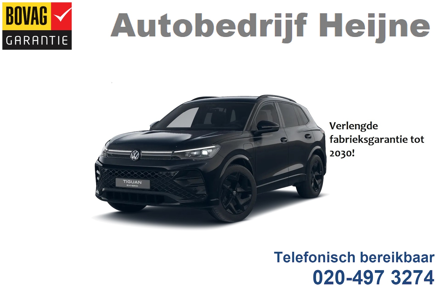 Volkswagen Tiguan - 1.5 eHybrid plug in R-LINE SPORT LEDER/HEAD-UP/TREKHAAK auto komt binnen! - AutoWereld.nl