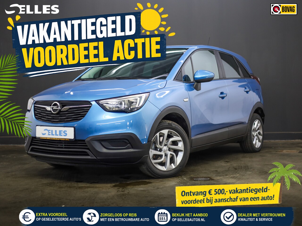 Opel Crossland X - 1.2 Turbo Edition Applecarplay | Navigatie | - AutoWereld.nl