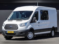 Ford Transit - L3H2 2.2Tdci 155Pk | Motorschade | Dubbele Cabine | 6-Persoons | Trend 350 | Frozen White