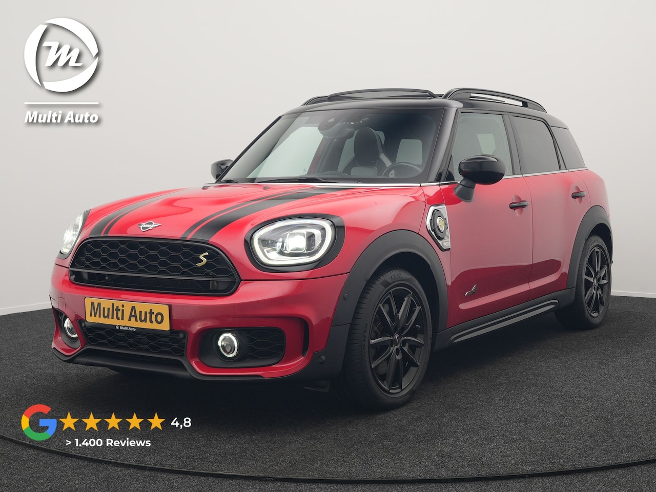 MINI Countryman - Cooper S E ALL4 FACELIFT JCW PHEV 220pk Dealer O.H | Panodak | JCW Alcantara Sportstoelen - AutoWereld.nl