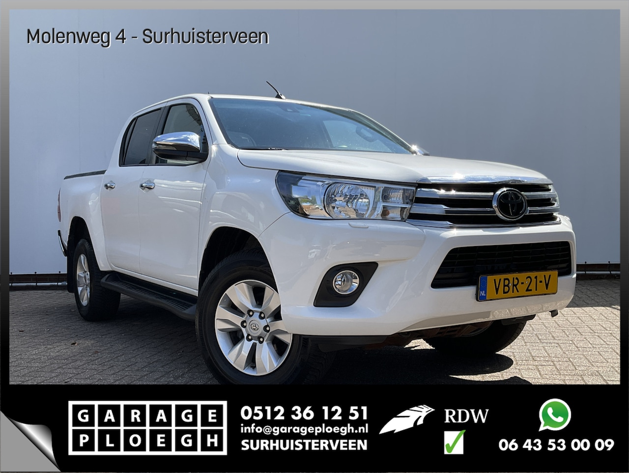 Toyota HiLux - 2.4 D-4D-F Netto export 19000 Ex/Ex Trekhaak(3200kg) Double Cab Professional - AutoWereld.nl