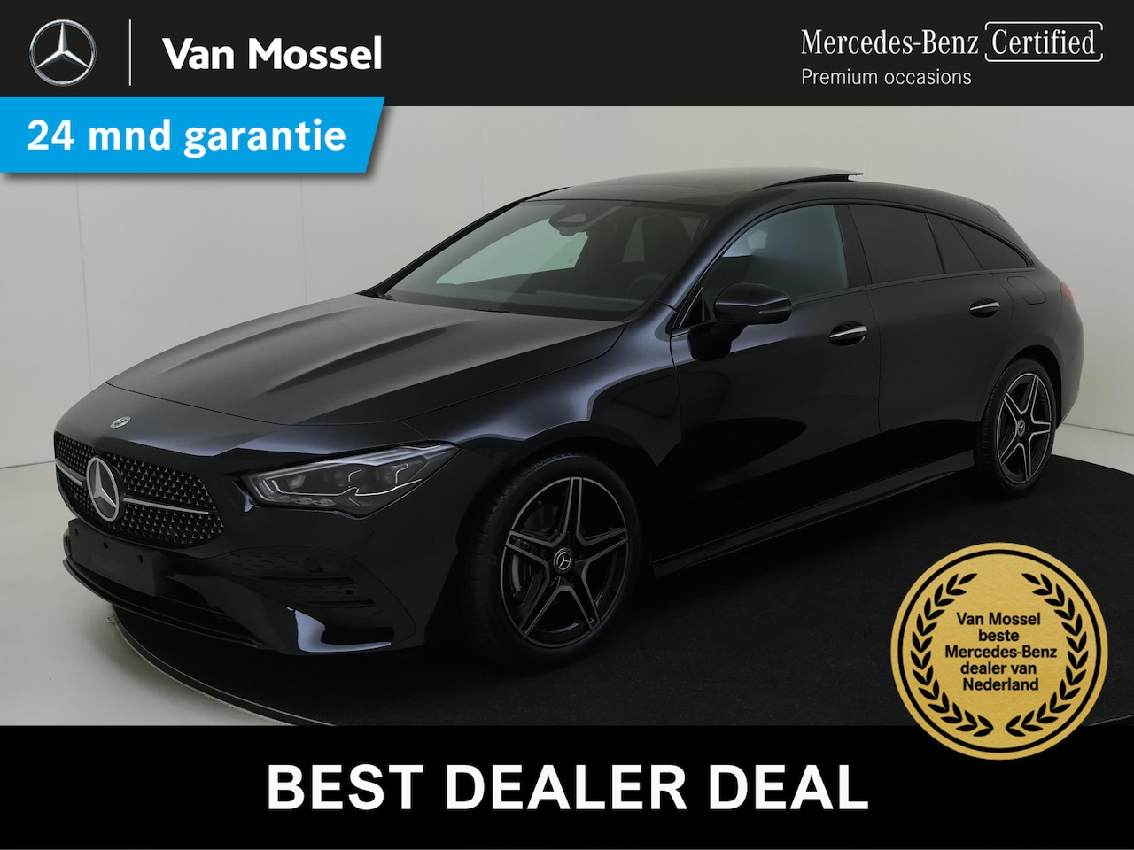 Mercedes-Benz CLA-klasse Shooting Brake - 180 Star Edition AMG Line / Panoramadak/ Nightpakket / DISTRONIC - AutoWereld.nl