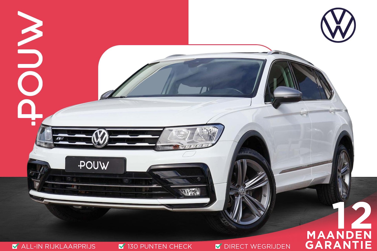 Volkswagen Tiguan Allspace - 2.0 TDI 150pk DSG Highline Business R-line 7p. | Panoramadak | Navigatie | PDC | Stoelverw - AutoWereld.nl