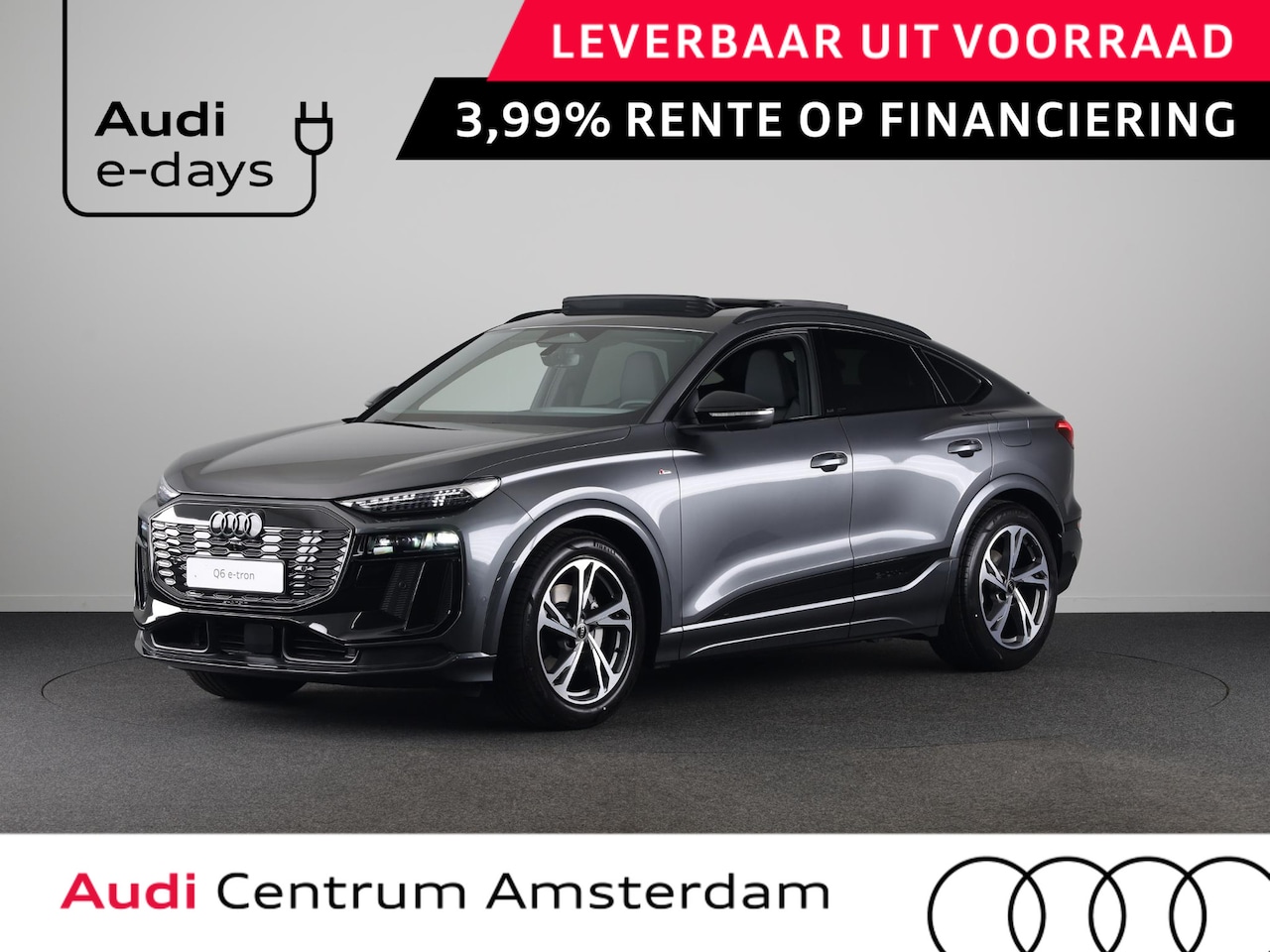 Audi Q6 Sportback e-tron - S edition 83Kwh 252 pk | Adaptive air suspension | Glazen panoramadak | Stoelverwarming vo - AutoWereld.nl