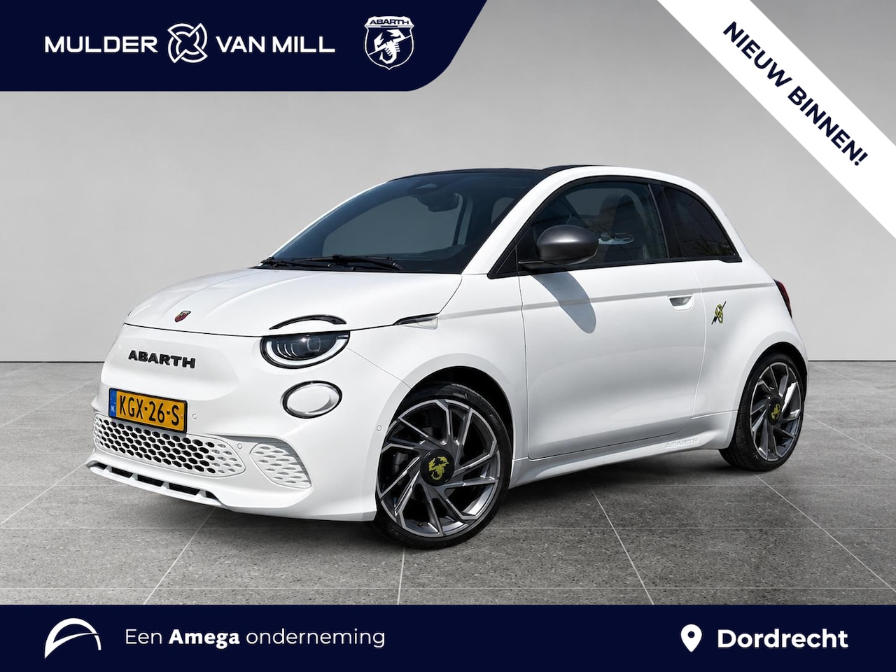 Abarth 500e - Turismo Cabrio EV 42kWh 155pk | APPLE CARPLAY / ANDROID AUTO | STOELVERW. | CAMERA | ALCAN - AutoWereld.nl