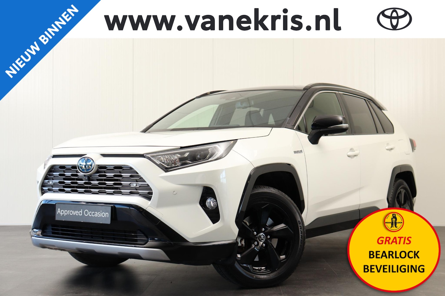 Toyota RAV4 - 2.5 Hybrid Bi-Tone 2.5 Hybrid Bi-Tone, 360 Camera, T-Haak - AutoWereld.nl