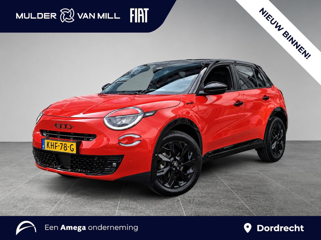 Fiat 600 - Sport 1.2 Hybrid 145pk | ALCANTARA | ELEKTR. STOEL | APPLE CARPLAY / ANDROID AUTO | CAMERA - AutoWereld.nl