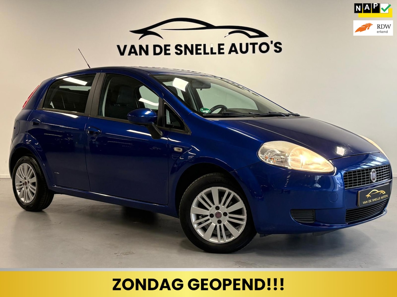 Fiat Grande Punto - 1.4 Dynamic NAP/AIRCO/ELEKTRISCHERAMEN - AutoWereld.nl