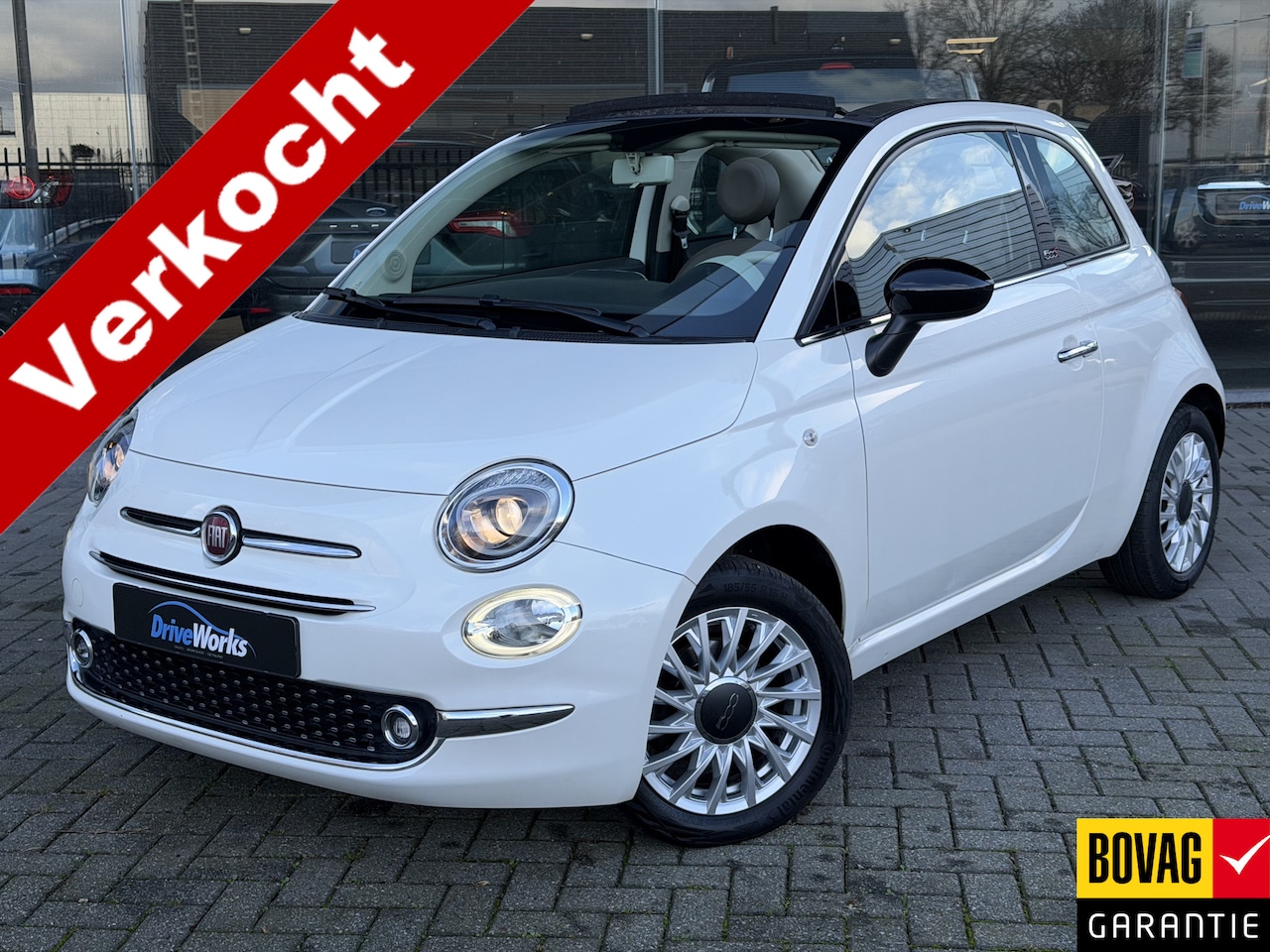 Fiat 500 C - 1.2 Lounge | Parelmoer | Cappuccino Leer | Interesse, Proefrit? Bel of app met: 06-24 28 2 - AutoWereld.nl