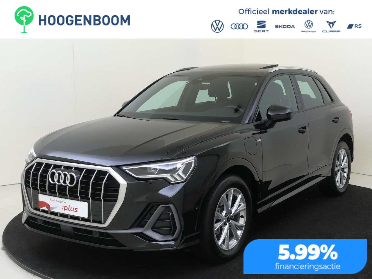 Audi Q3 - 45 TFSI e S edition | SoH 94% | Panoramadak | Parkeerassistent | Keyless | Lederen bekledi - AutoWereld.nl