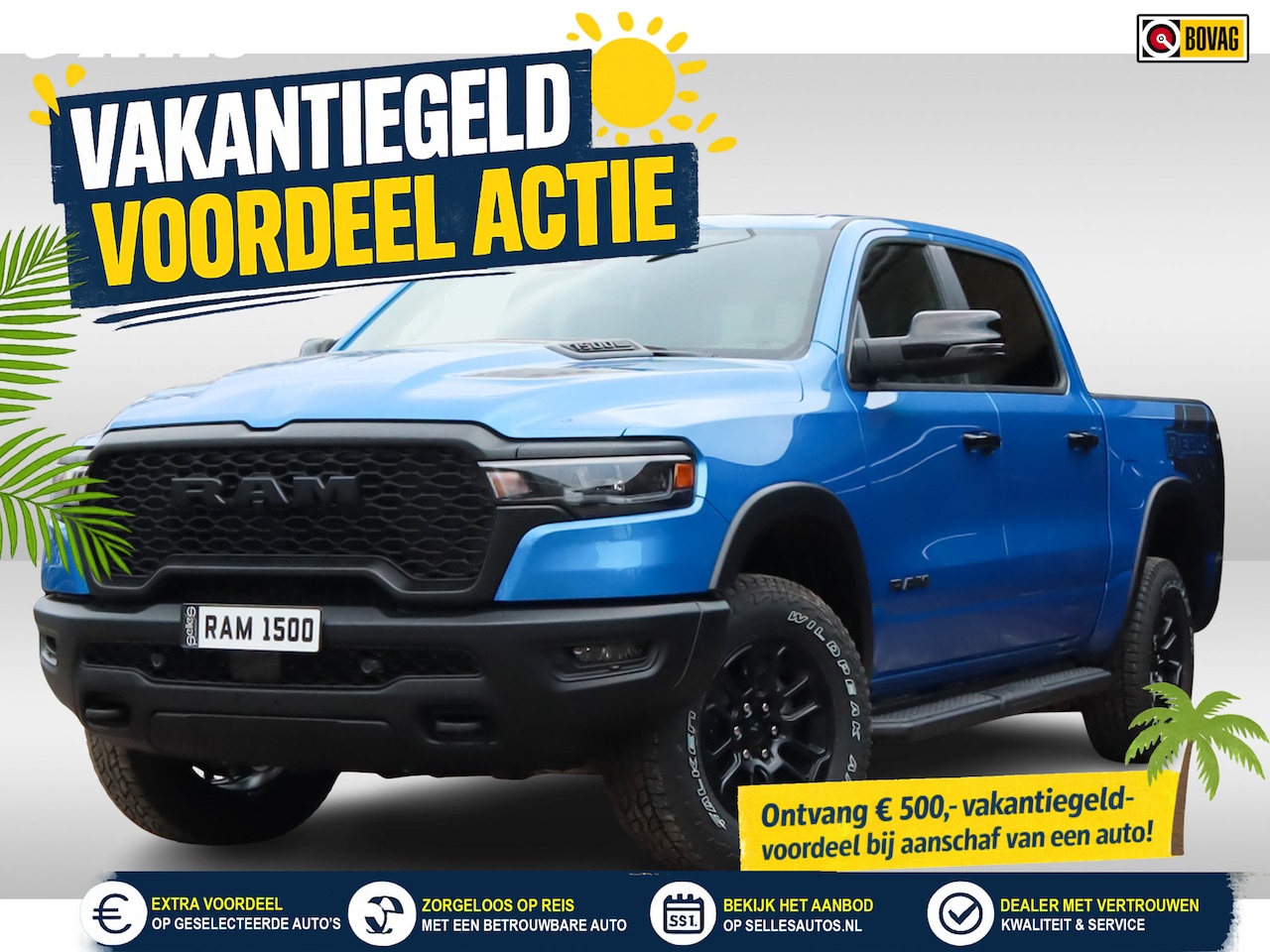 Dodge Ram 1500 - 2025 3.0L HURRICANE REBEL | BPM VRIJ | LPG | DEKSEL | NIEUW | Panoramadak | - AutoWereld.nl