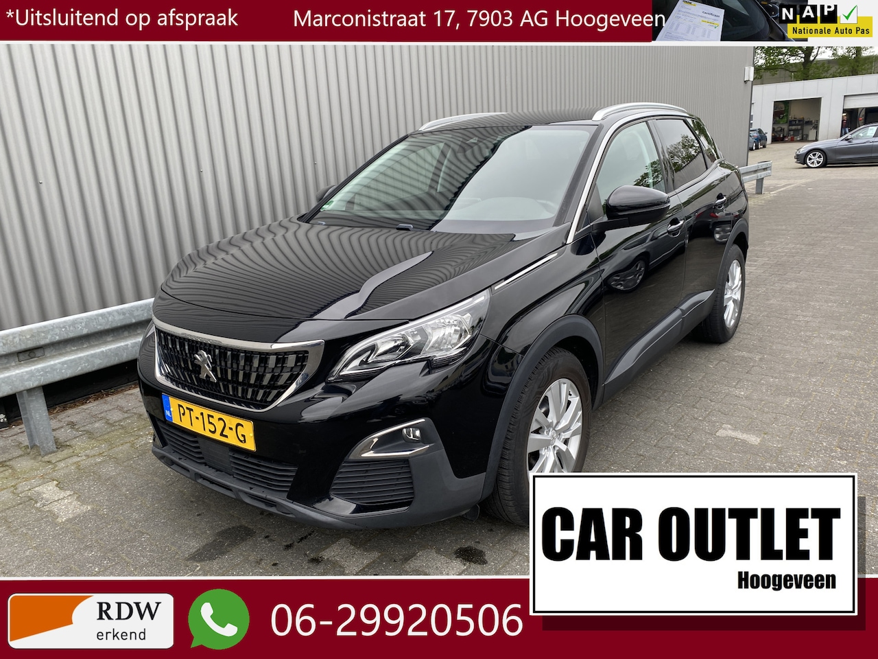 Peugeot 3008 - 1.2 PureTech Blue Lease Executive Clima, CarPlay, CC, Navi, PDC, LM, Trekh, – Inruil Mogel - AutoWereld.nl