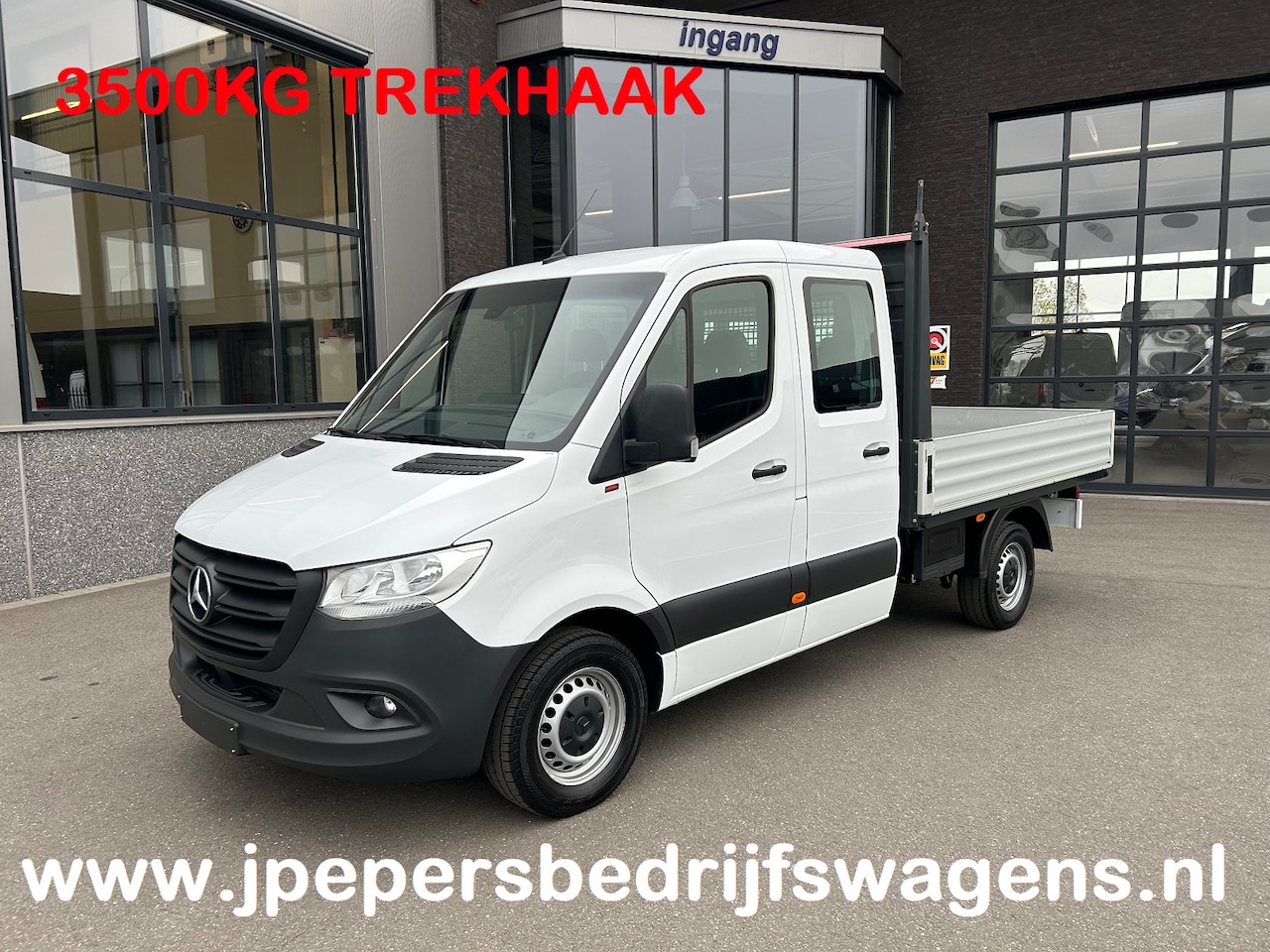 Mercedes-Benz Sprinter - 317 CDI L2 D.C Open laadbak / 3500KG Trekhaak / Airco / Standkachel - AutoWereld.nl