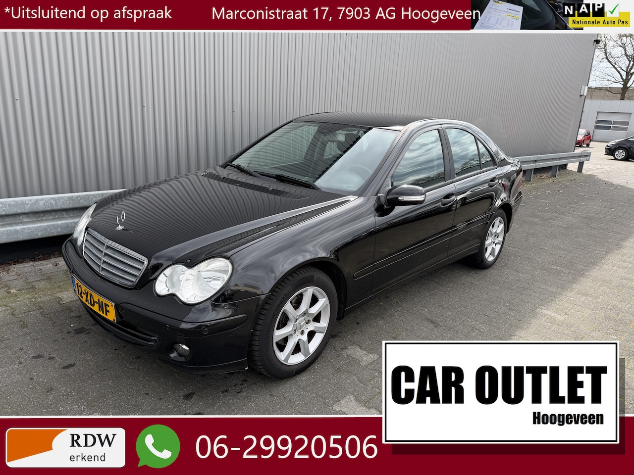 Mercedes-Benz C-klasse - 180 K. Classic Clima, Navi, PDC, LM, nw. APK – Inruil Mogelijk – - AutoWereld.nl