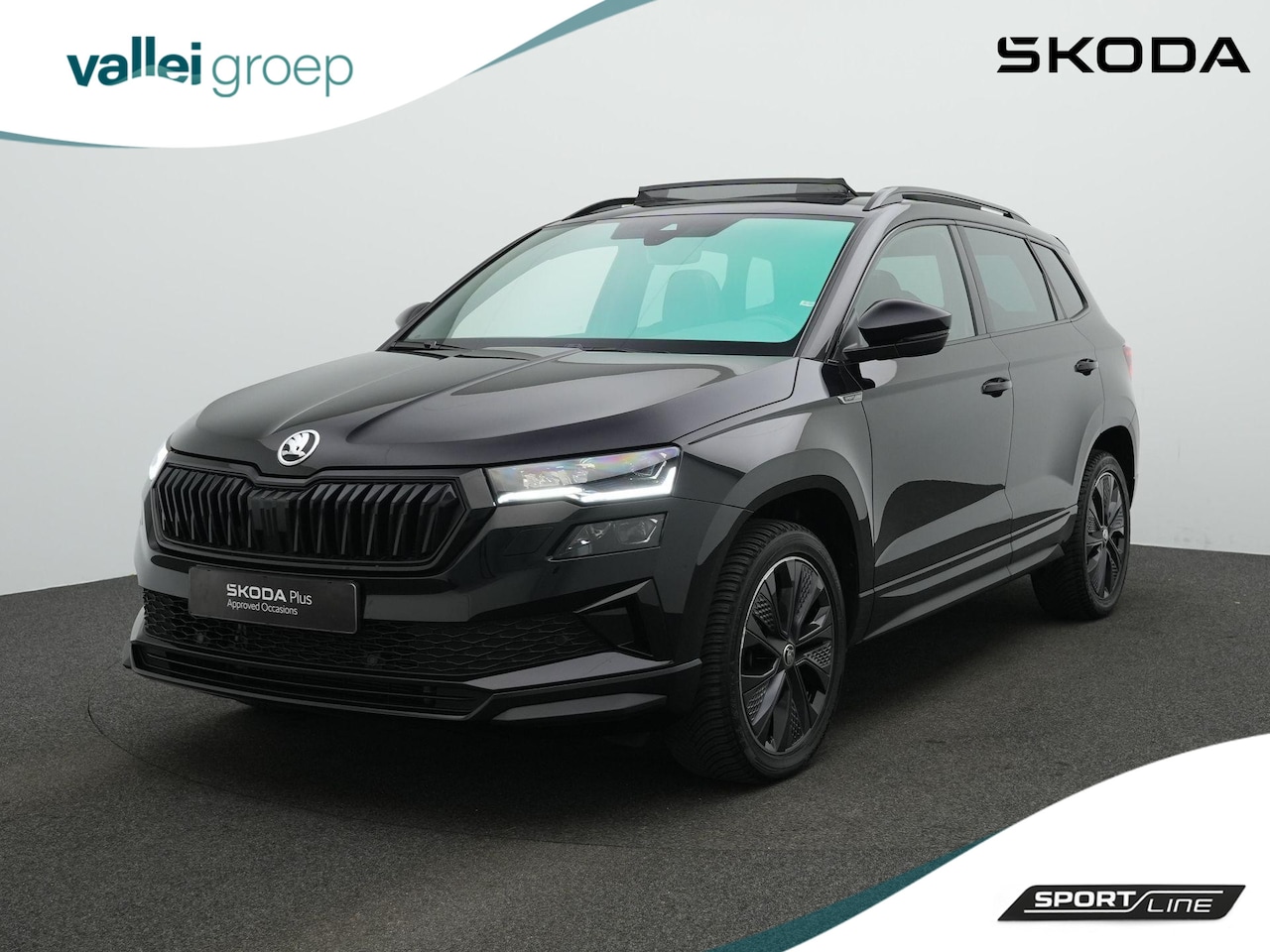 Skoda Karoq - 1.5 TSI ACT 150 pk DSG Sportline | Panoramadak | Leder | Geheugenstoelen | Adaptief onders - AutoWereld.nl