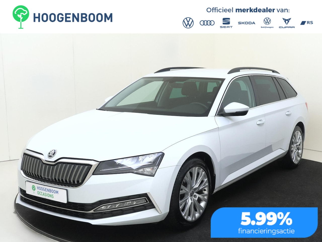 Skoda Superb Combi - 1.4 TSI iV Business Edition | SoH 100% | Standkachel | Adaptieve demping | Stoel- en stuur - AutoWereld.nl