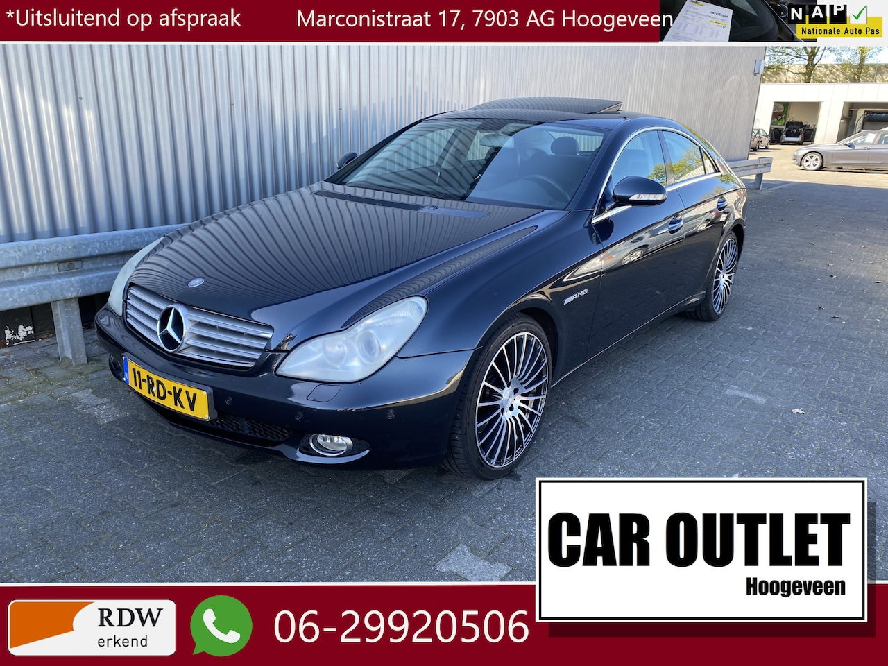 Mercedes-Benz CLS-klasse - 350 AMG-styl Leer, Navi, Clima, CC, PDC v/a, Schuifkantel, LM, nw. APK – Inruil Mogelijk – - AutoWereld.nl