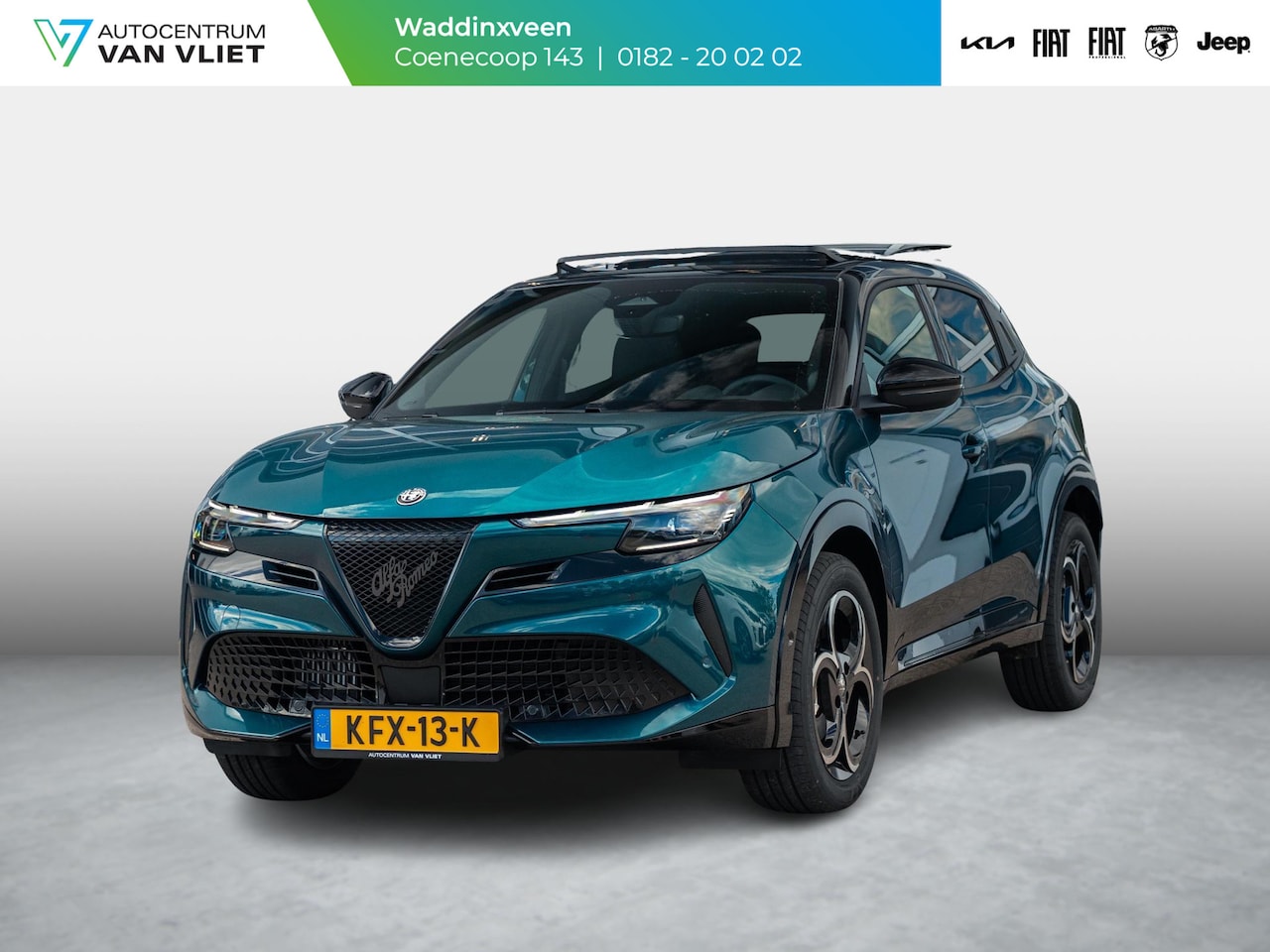 Alfa Romeo Junior - 1.2 Turbo Hybrid Ibrida Ti | Techno Pack | 18" | Schuif/Kanteldak | Verwarmbare voorruit | - AutoWereld.nl