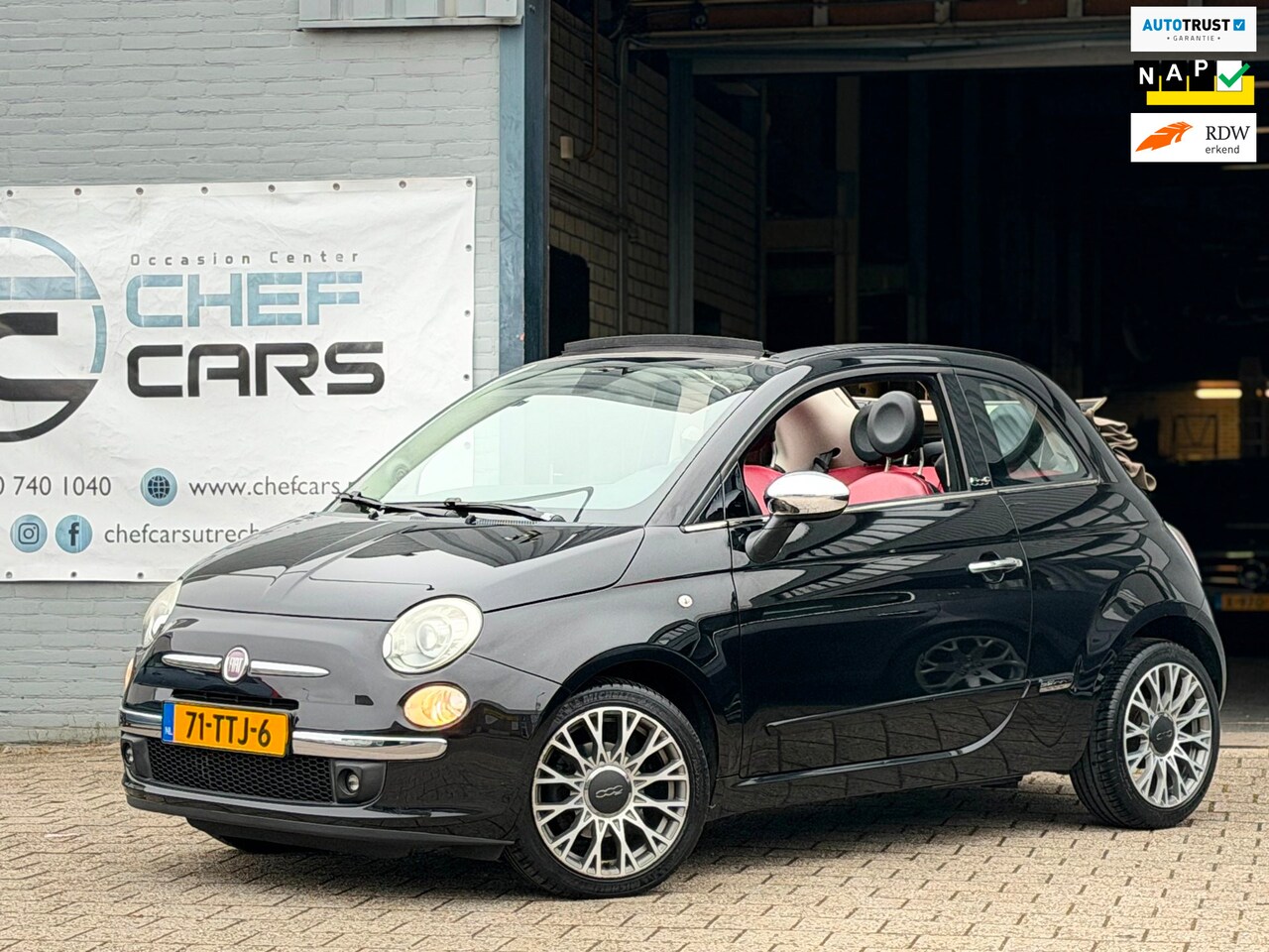 Fiat 500 C - 0.9|NAP|CABRIO|LEER|PDC|XENON|AIRCO|1EIG|GARANTIEMOGELIJK! - AutoWereld.nl