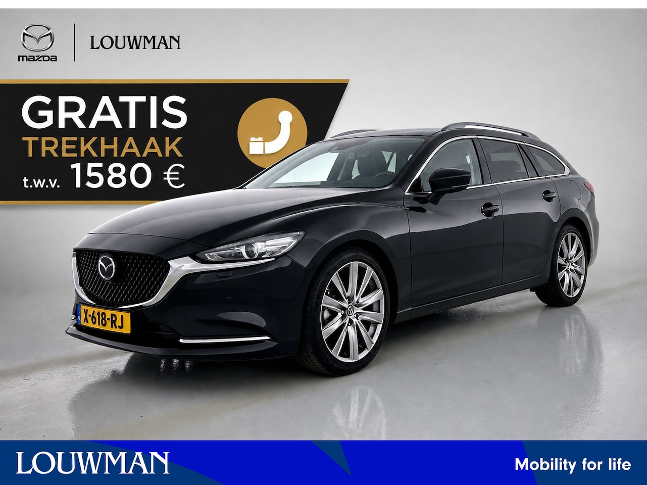 Mazda 6 Sportbreak - 2.0 SkyActiv-G 165 Exclusive-Line GRATIS TREKHAAK | BOSE | Stoelverwarming/-verkoeling | S - AutoWereld.nl