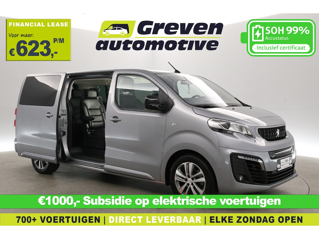 Peugeot e-Traveller - 75 kWh Business Standard | Snelladen | SOH 99% | VIP Shuttle | 7 Zits | Clima | Cruise | C - AutoWereld.nl