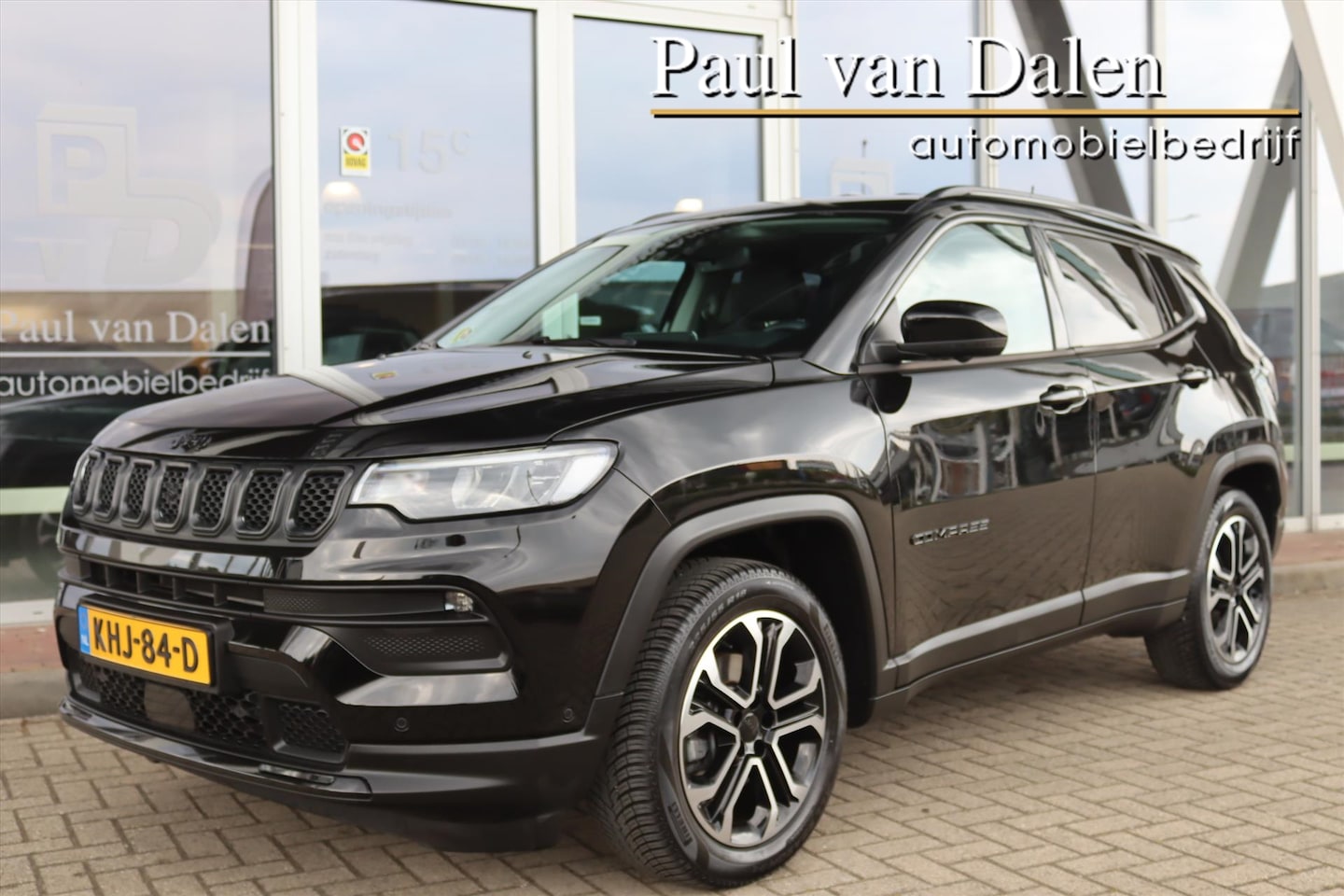 Jeep Compass - 1.5 e-HYBRID AUTOMAAT LIMITED Navi | Camera | Keyless | Clima | Adapt.Cruise | Electr.Klep - AutoWereld.nl