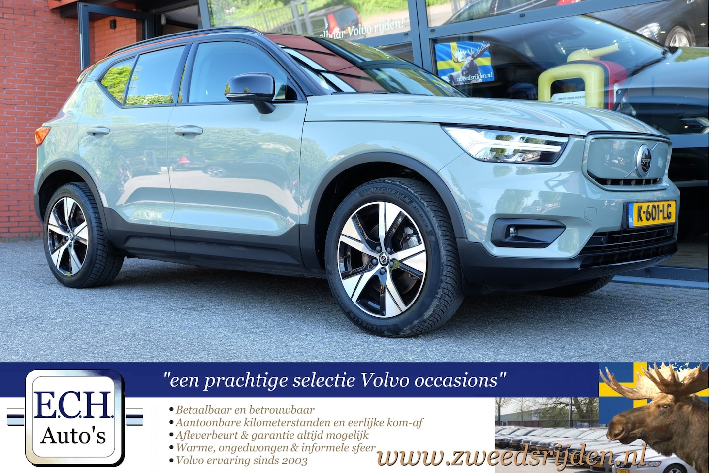 Volvo XC40 - Recharge P8 AWD R-Design Recharge P8 AWD R-Design 408 pk, Leer, Apple CarPlay - AutoWereld.nl