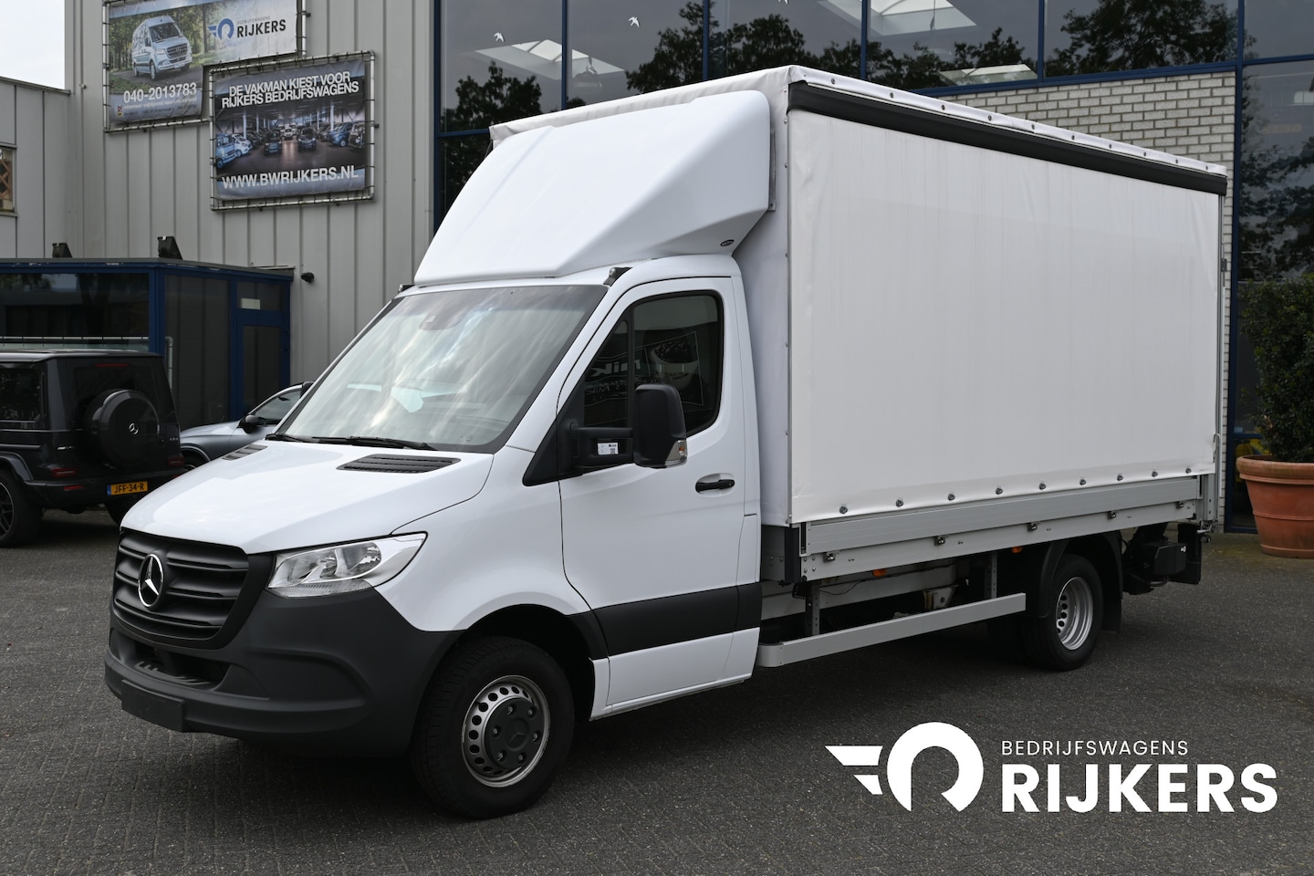 Mercedes-Benz Sprinter - 517 CDI L3 Schuifzeil met laadklep 3500 KG trekhaak, Geveerde stoel, Huifzeil, Zeilwagen - AutoWereld.nl