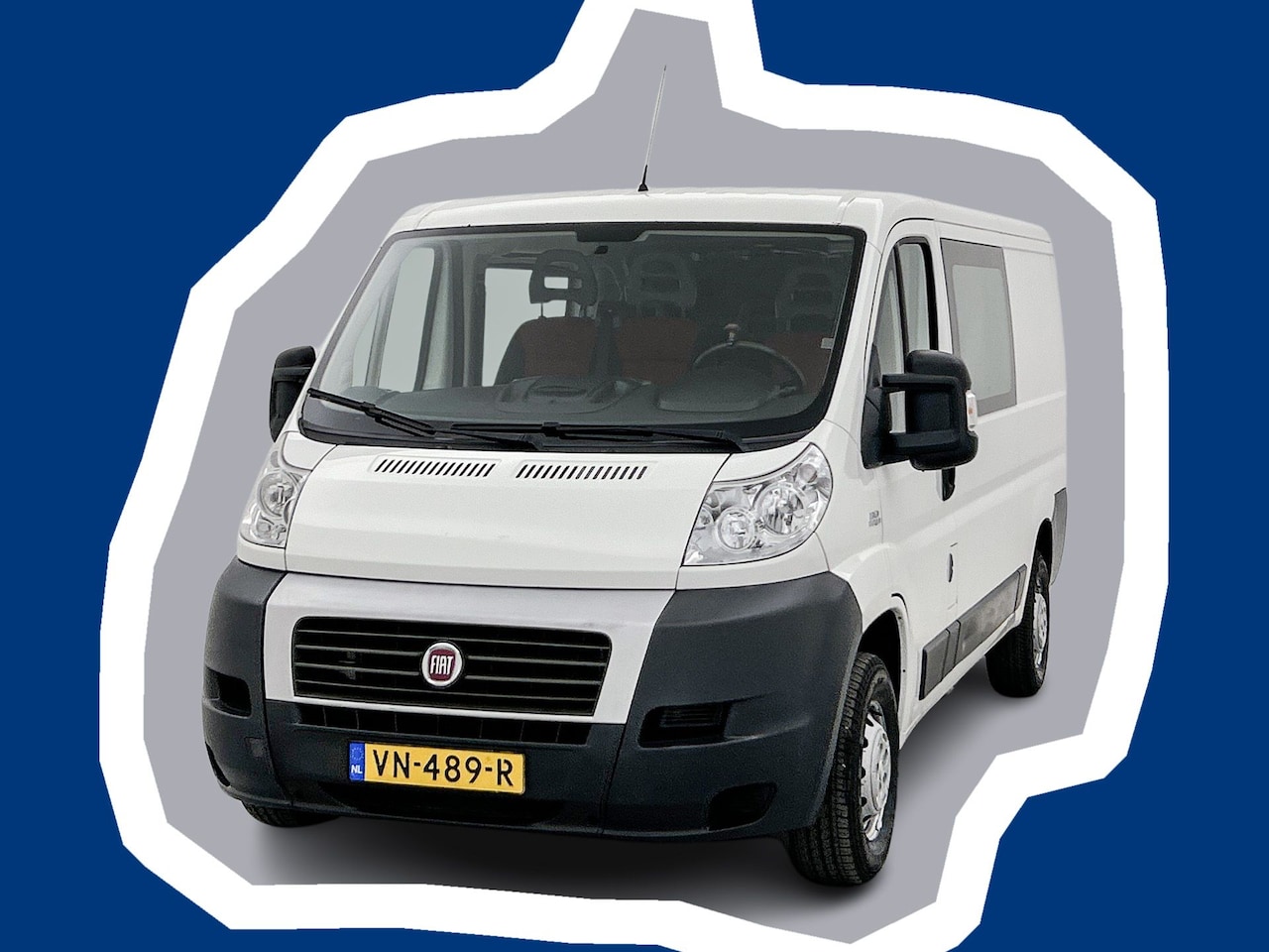 Fiat Ducato - 30 2.3 MultiJet L2H1 DC Trekhaak Dubbele cabine Airco 6 persoons - AutoWereld.nl