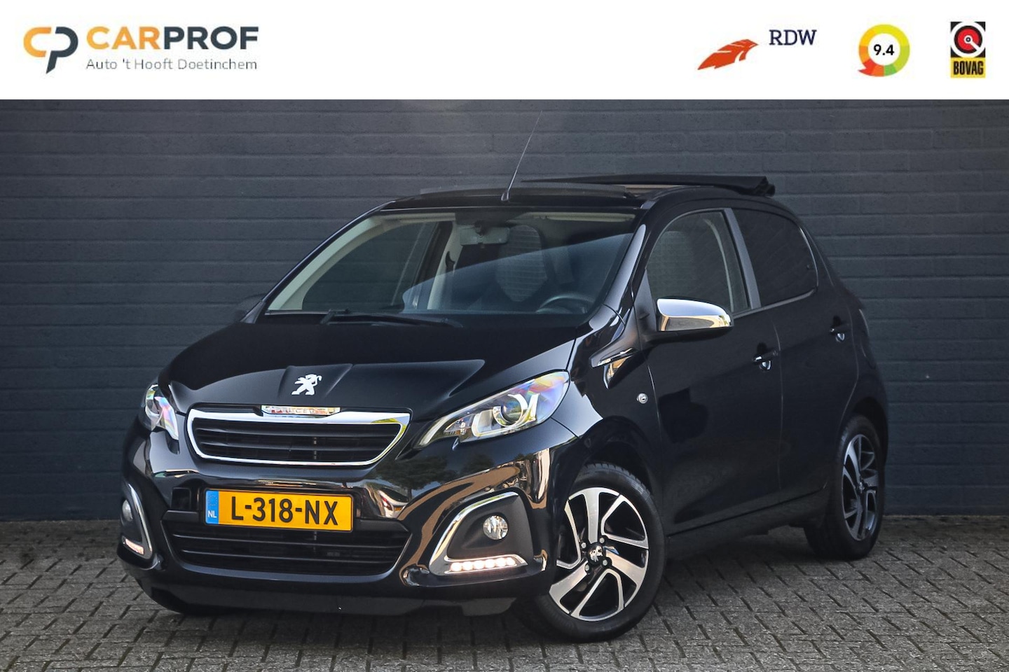 Peugeot 108 - 1.0 e-VTi Allure TOP! 5 DRS / CABRIO / CAMERA / CRUISE - AutoWereld.nl