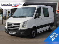 Volkswagen Crafter - 2.5 TDI 136 pk Dubbel Cabine L1 Airco, Trekhaak Cruise Control, Sidebars, Youngtimer, 6-Zi