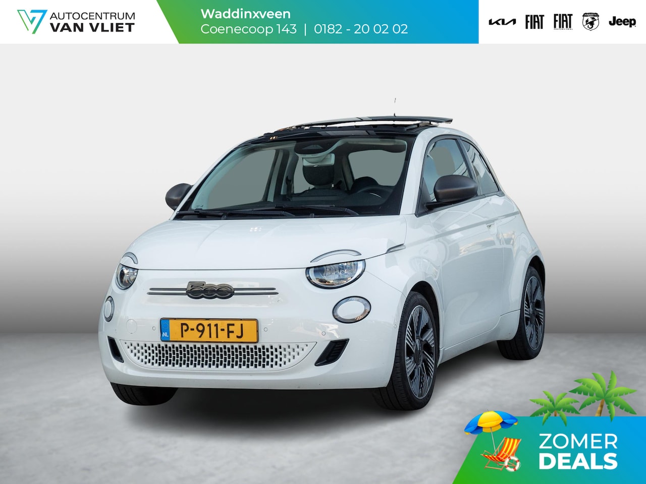 Fiat 500e - Icon 42 kWh | Clima | Cruise | Camera | 17" | Priv. Glass | Schuif/Kanteldak | Winter Pack - AutoWereld.nl