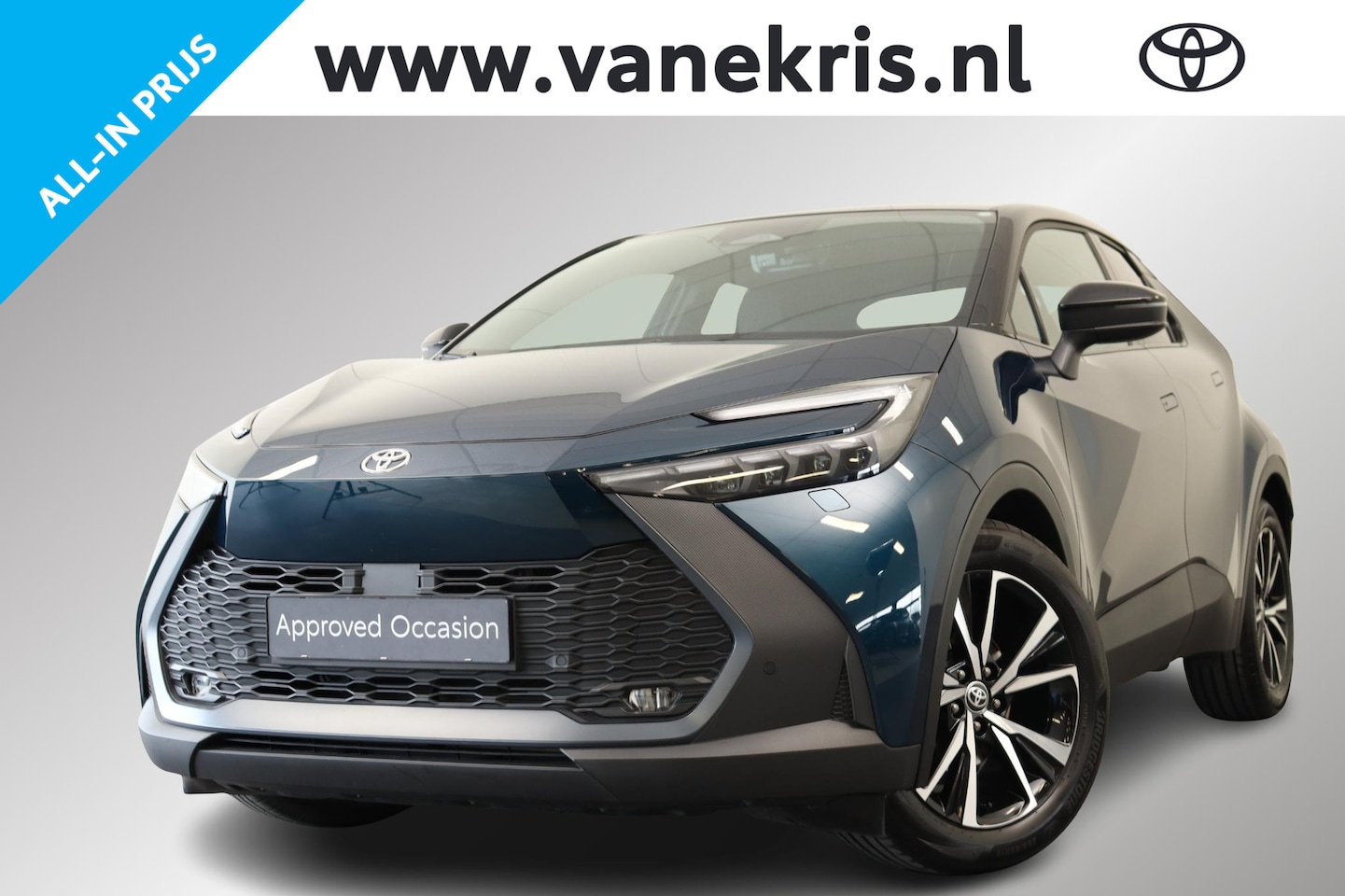 Toyota C-HR - 1.8 Hybrid 140 First Edition Bitone, Groot scherm Stoel en stuurverwarming, Apple Carplay, - AutoWereld.nl