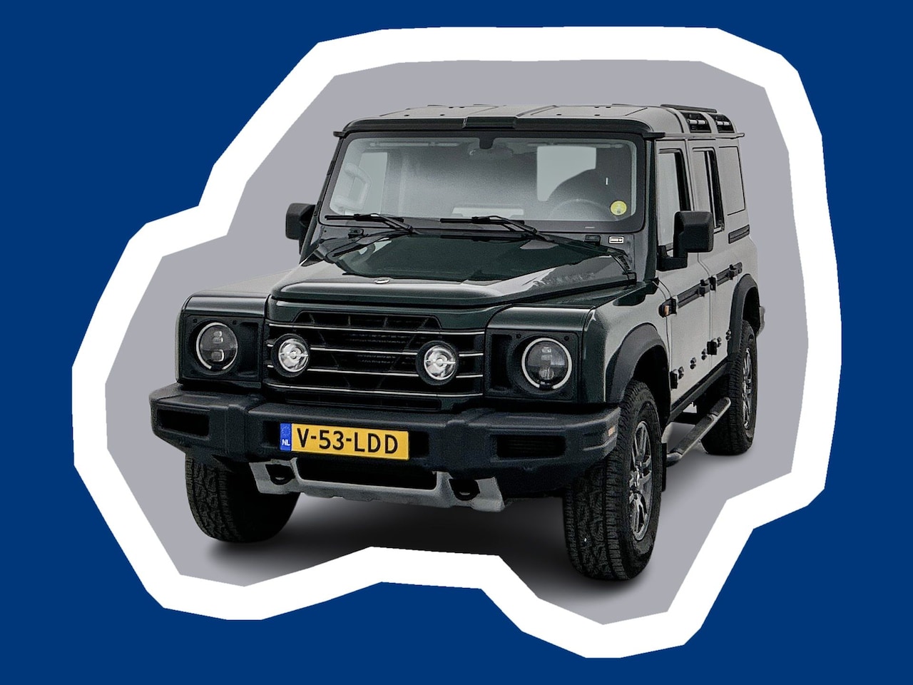 INEOS Grenadier - 3.0 St. Utility Grijs kenteken 249pk 4x4 British green Nappa leer Trekhaak Kanteldak Camer - AutoWereld.nl