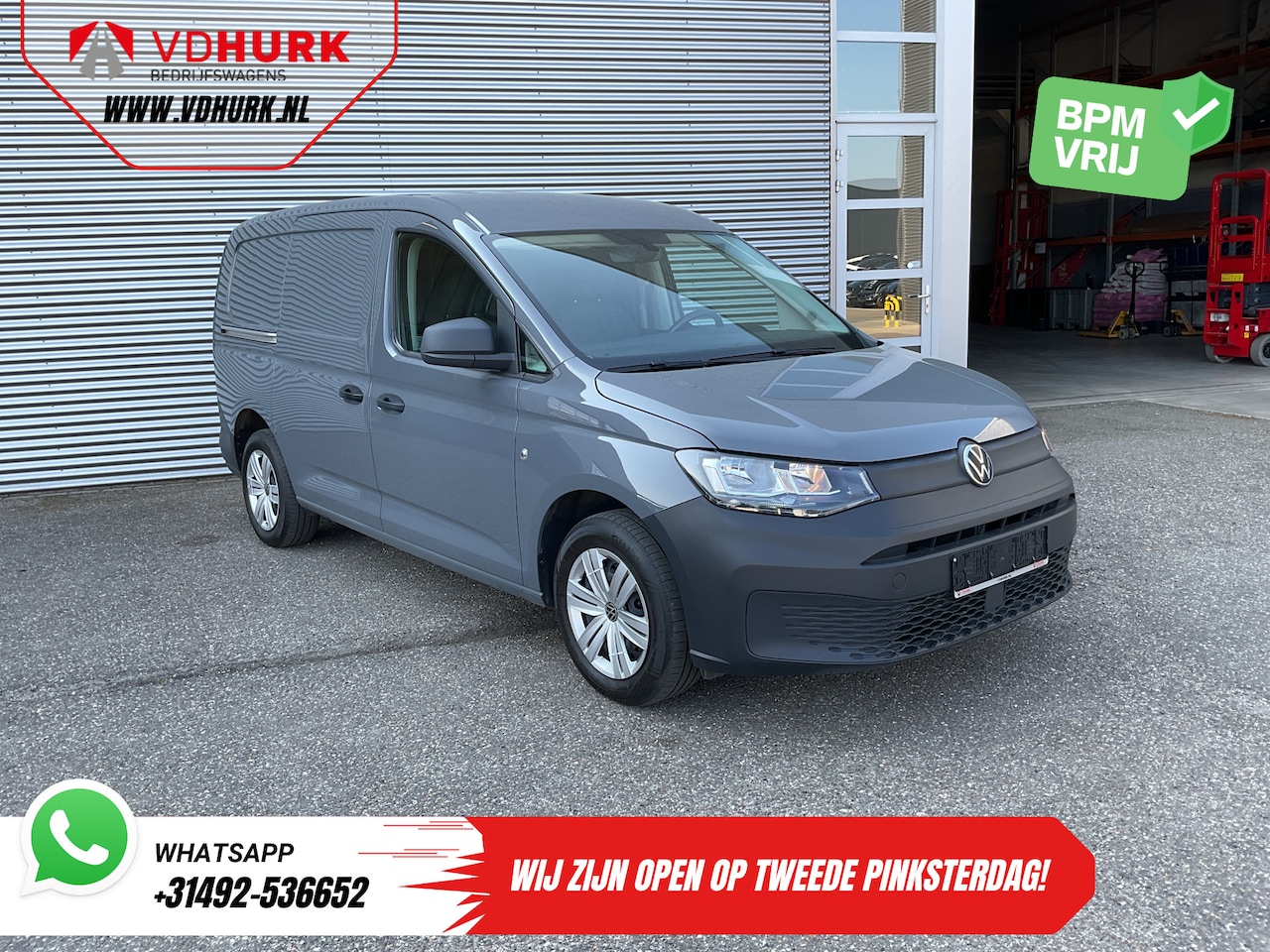 Volkswagen Caddy Cargo Maxi - 1.5 TSI 115 pk DSG Aut. BENZINE 2x Schuifdeur/ Carplay/ Airco/ Cruise/ PDC - AutoWereld.nl