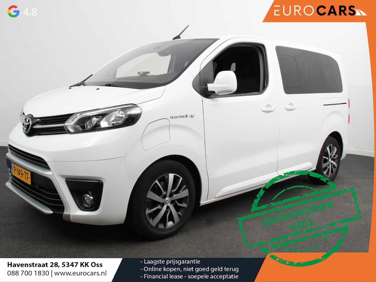 Toyota ProAce Electric Verso - 2.0 8p SOH 89% Navigatie Parkeersensoren Cruise Control Stoelverwarming Climate Control LM - AutoWereld.nl