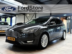 Ford Focus Wagon - EcoBoost 125 pk Titanium | Trekhaak | Voorruitverw. | Navi | Clima | Cruise | 17" | Keyles