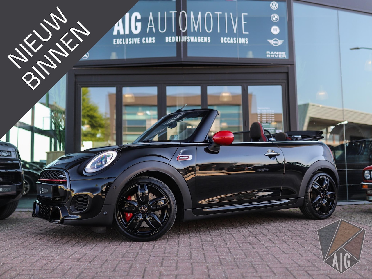 MINI Cabrio - Mini 2.0 John Cooper Works Chili | H/K | Keyless | HUD | ACC | Camera - AutoWereld.nl