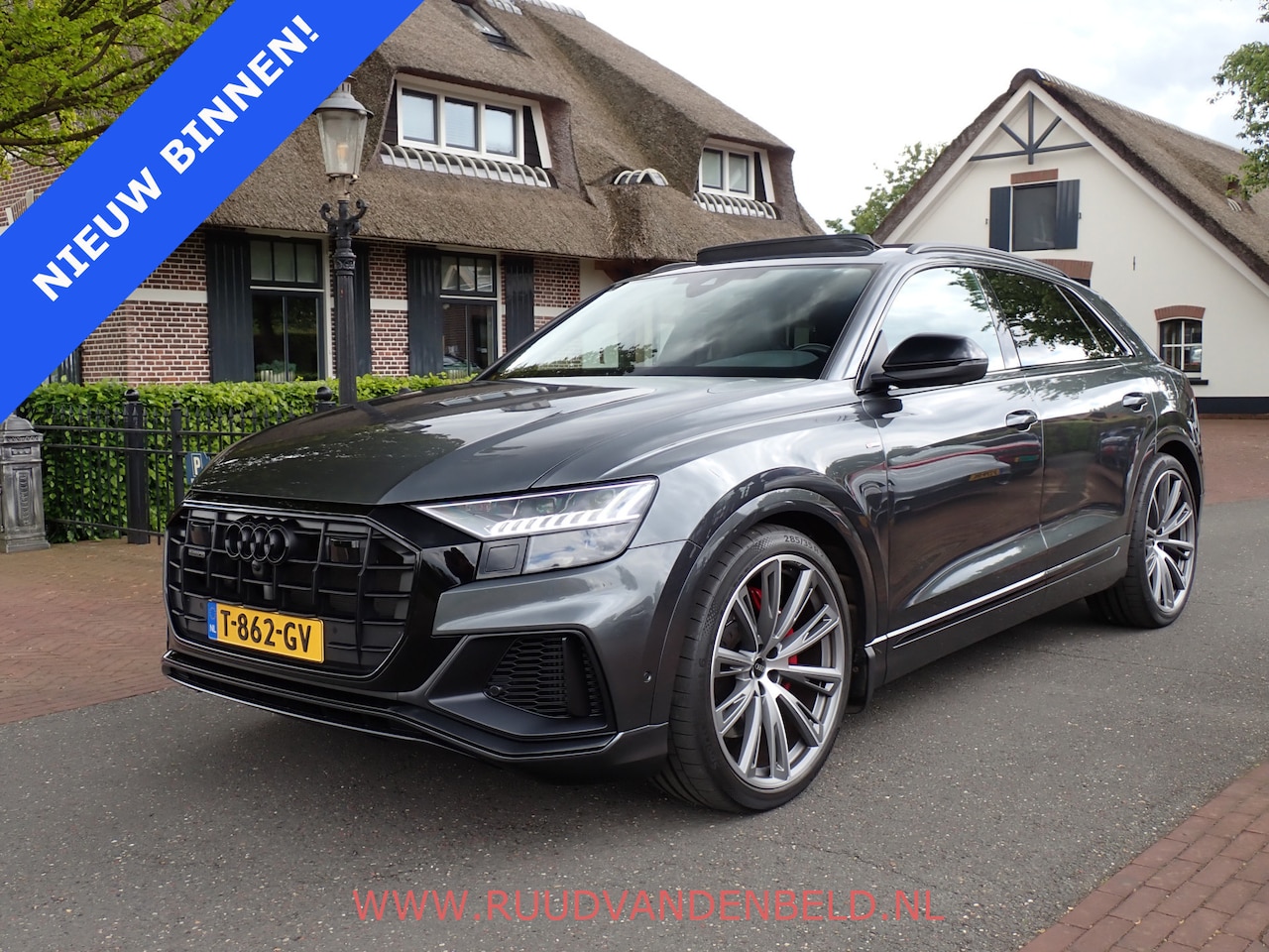 Audi Q8 - 60TFSI e QUATTRO S-LINE COMPETITION 23'' /  PANO / ACC / 360* / B&O / TREKHAAK - AutoWereld.nl