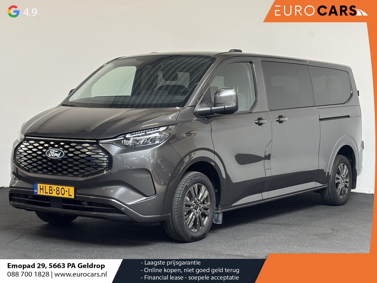 Ford Transit Custom - 340 L2H1 Limited 65 kWh 8 persoons Cruise Control Airco Lichtmetalen Velgen Extra getint g - AutoWereld.nl
