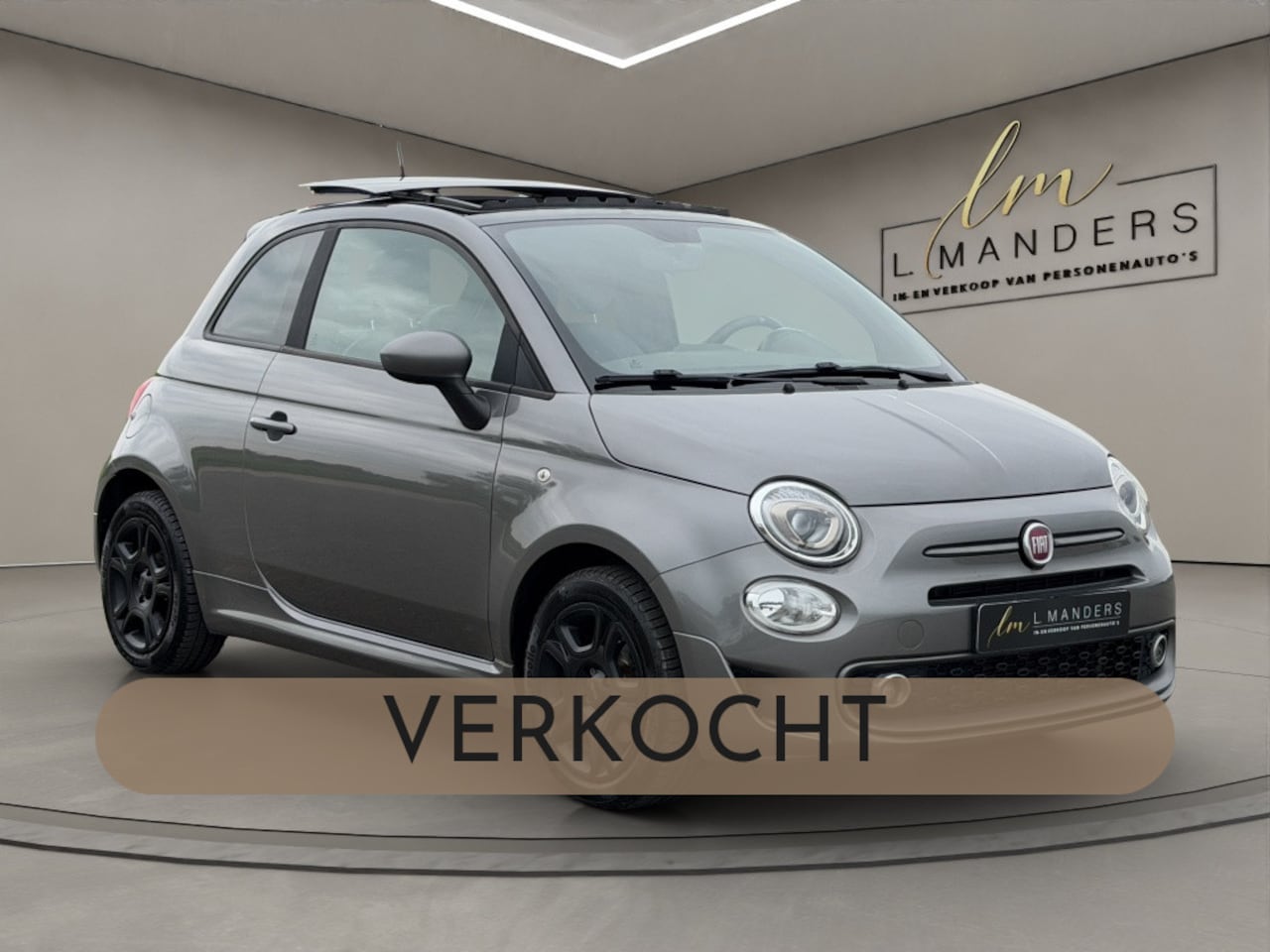 Fiat 500 - 1.2 Sport 2018 GRIJS | Schuifdak | TomTom Navigatie - AutoWereld.nl